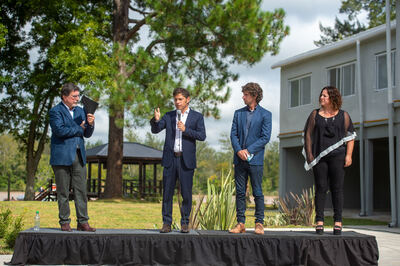 San Fernando: Kicillof participó de la inauguración de las obras de renovación total de una escuela del Delta