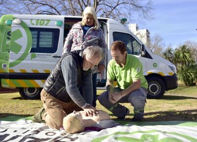La Plata: El SAME brindará una capacitación gratuita de RCP y Primeros Auxilios en Villa Elisa