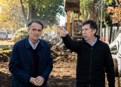 San Isidro: Katopodis y Posse supervisaron los trabajos del nuevo paso bajo nivel