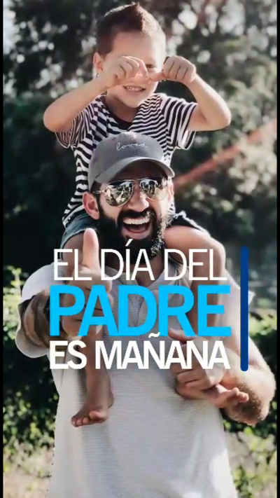 El original saludo del Día del Padre del candidato platense Juan Maguila