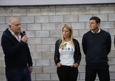Lanús: Javier Zanetti inauguró un polideportivo en el Parque Piñeiro