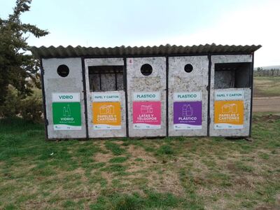 Tornquist: Colocan un nuevo Eco Punto en el Parque Laínez