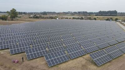 Escobar: Inauguraron el parque solar de Loma Verde