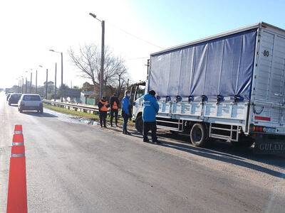 Berisso: Tareas de fiscalización sobre transportes de productos alimenticios