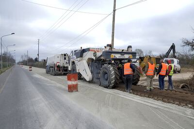 Tigre: Avanza con la repavimentación de la Av. Italia en Nuevo Delta