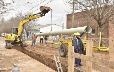 Malvinas Argentinas: Iniciaron los trabajos de la "Red Primaria y Refuerzos de Agua"