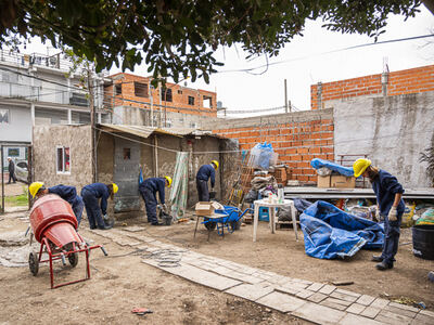 La Matanza: Inician obras de mejoras habitacionales en el Barrio 17 de Marzo