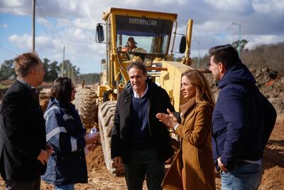 Tolosa Paz recorrió junto a Katopodis obras viales en La Plata, Berisso y Ensenada