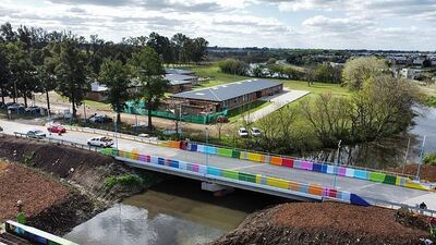 Escobar: Quedó inaugurado el Puente Independencia en Ingeniero Maschwitz