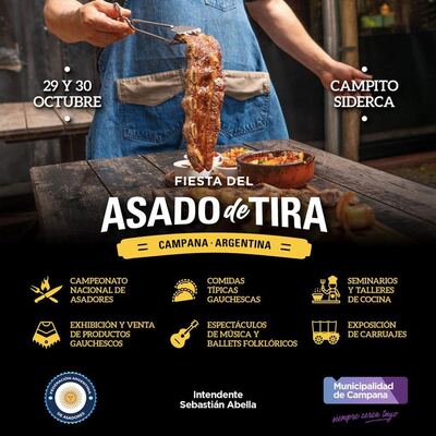 Campana: La ciudad realizará la primera edición de la  "Fiesta del Asado de Tira"