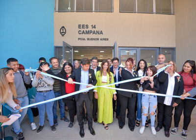 Campana: Se inauguró el nuevo edificio de la Escuela Secundaria N°14