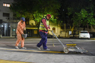 La Plata: Comenzaron la construcción de la ciclovía sobre Diagonal 79