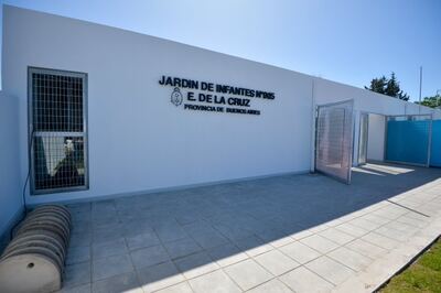 Exaltación de la Cruz: Kicillof inauguró el nuevo edificio del Jardín N°905