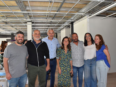 Berisso: Cagliardi y Raverta recorrieron las obras de las oficinas de ANSES
