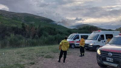 Por las fuertes tormentas se desató un incendio en el Parque Provincial Ernesto Tornquist