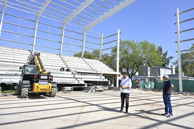 Tigre: Avanza la obra en el nuevo microestadio de Benavídez