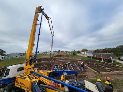 Tandil: Avanza la construcción de viviendas en el Barrio Arco Iris