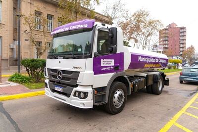 Campana: El Municipio amplía su flota de vehículos para reforzar las tareas de mantenimiento