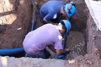 Baradero: Sigue en marcha la obra histórica de recambio de cañerías en la zona céntrica