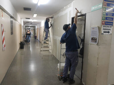Moreno: Avanzan las obras en el hospital "Mariano y Luciano de la Vega"