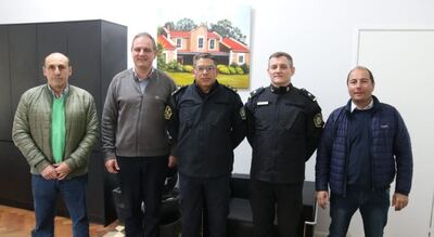 Madariaga: El intendente se reunió con el nuevo comisario, Félix Villalba