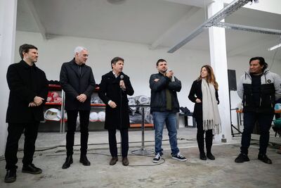 Kicillof: "Donde el neoliberalismo veía un baldío, el peronismo y los trabajadores hicieron un polo textil"
