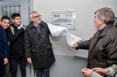 Tigre: Julio Zamora inauguró la ampliación de la Escuela Técnica N°2 de Ricardo Rojas
