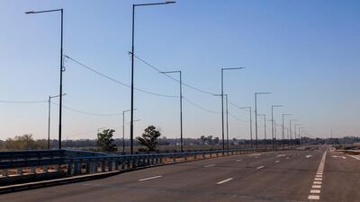 Continúan las obras en la autopista Presidente Perón