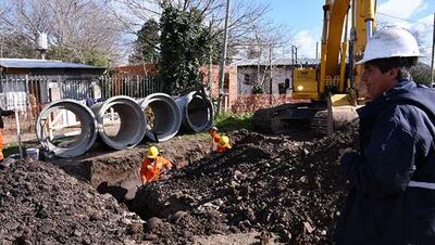 Morón: Comenzó la obra hidráulica de desagües pluviales en la Cuenca Hortiguera