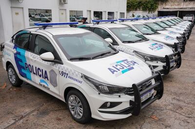 San Martín: El municipio incorporó 10 nuevos patrulleros para las 10 comisarías