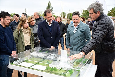 Escobar: Avanza la construcción del colegio Rosario Vera Peñaloza en el barrio La Esperanza