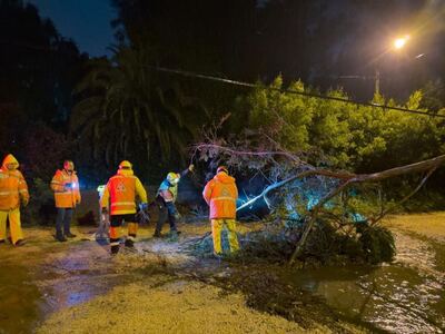 Mar del Plata: Vecinos aislados y cortes de luz por la tormenta