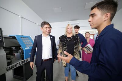 Kicillof inauguró el nuevo edificio de la Escuela Técnica N° 1 de Carhué