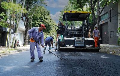 Vicente López: Comenzó la pavimentación de un tramo de la calle Roca en Florida
