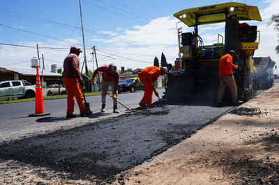 Malvinas Argentinas: Avanzan las obras sobre la Ruta Provincial N°23