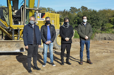 Kicillof recorrió obras en Hurlingham y Tres de Febrero