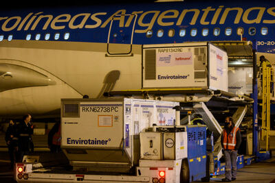 Llegaron 768.000 vacunas Sinopharm contra el Covid-19