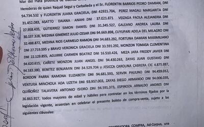 Vecinos de La Plata recuerdan la estafa de Tolosa Paz