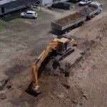 El municipio  de Tandil avanza con las obras de construcción de la cisterna para mejorar el servicio de agua en la movediza