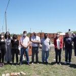 Mercedes: Ustarroz recorrió las 40 viviendas que se construyen en barrio Favaloro y Ravello