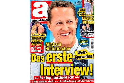 La familia de Schumacher querellará a la revista Die Aktuelle por la falsa entrevista realizada con IA