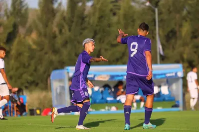 La Selección argentina Sub 20 goleó en un amistoso de preparación