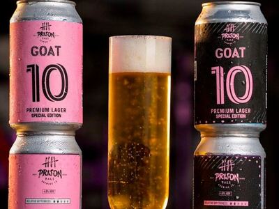 Un grupo de argentinos creó la cerveza "GOAT 10" en honor a Messi y causan furor en Miami