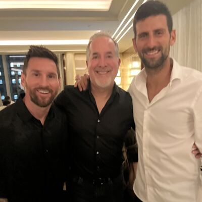 Messi con Djokovic: la foto que compartió el dueño del Inter Miami