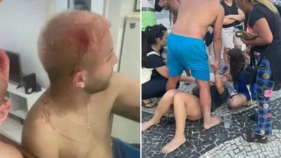Barras de Fluminense agredieron a hinchas de Boca en Río de Janeiro