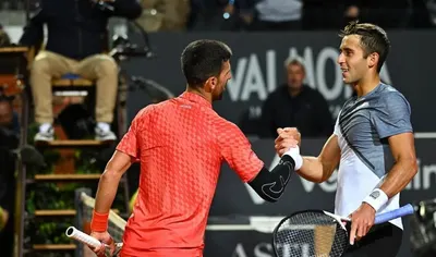 El platense Tomás Etcheverry cayó ante Djokovic en el Masters 1000 de París