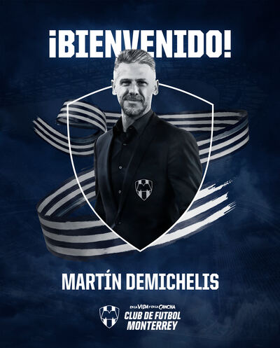 Tras su ida de River, Demichelis fue presentado como entrenador del Monterrey de México