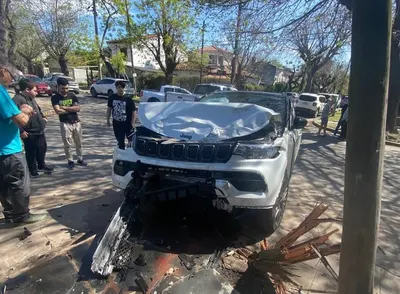 Estudiantes: Javier Altamirano protagonizó un accidente automovilístico