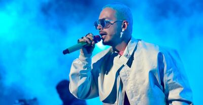 J Balvin palpita su show en el Movistar Arena