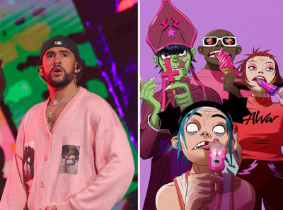 Escucha "Tormenta", la colaboración de Bad Bunny con Gorillaz